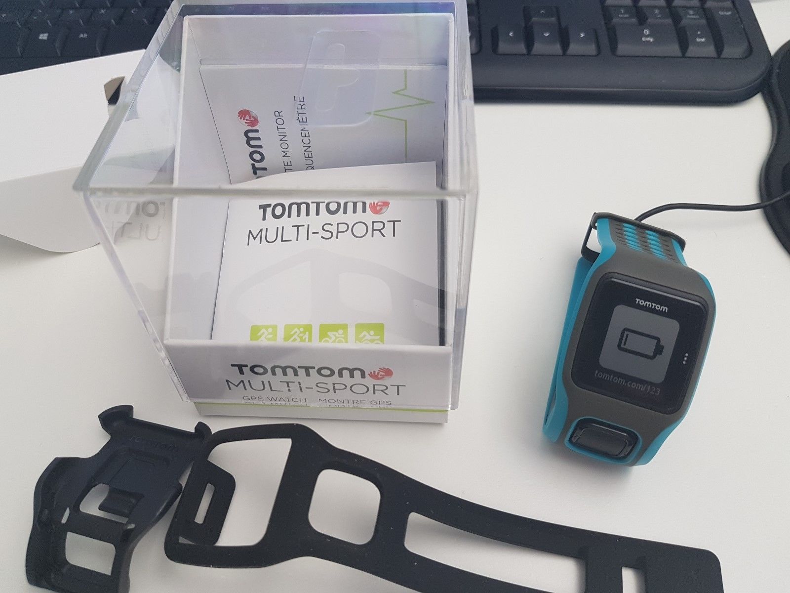 TOMTOM Multi-Sport GPS-Uhr mit Zubehör türkis/schwarz