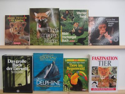 22 Bücher Bildbände Tiere Tierbildbände Säugetiere Fische u.a.