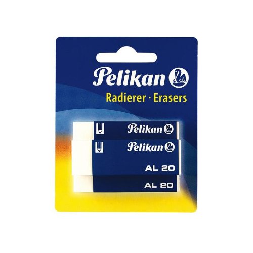 Pelikan 620112 Kunststoff-Radierer AL20, 3 Stück
