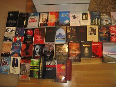 Büchersammlung 42 Stk. Romane Buchpaket Spannung nur Thriller Krimi Konvolut