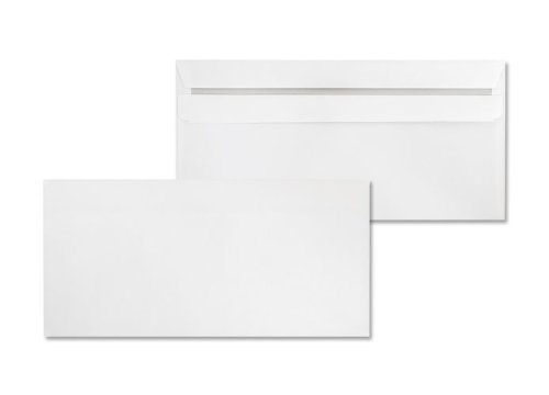 Deutsche Post - 100 Umschläge - DIN lang weiß selbstklebend ohne Fenster