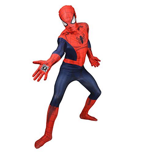 Offizieller Spiderman Delux Digital Morphsuit, Verkleidung, Kostüm - Xlarge - 5'10