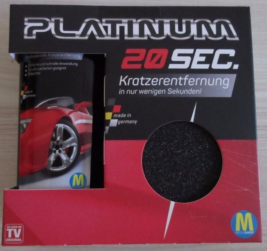 Platinum 20 sec Kratzerentfernung am Auto Lackschäden entfernen Auto