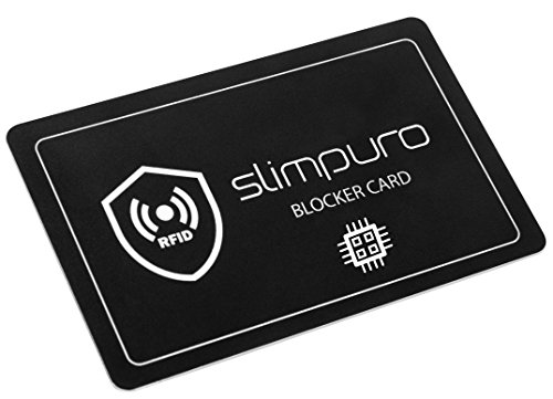 RFID Blocker Schutzkarte - Störsender - Eine Karte schützt Ihre gesamte Geldbörse vor Datendiebstahl – Nie wieder einzelne Schutzhüllen für NFC Bankkarte, Ausweise, Kreditkarte, EC-Karte, Reisepass