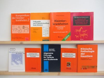 9 Bücher Veterinärmedizin Tiermedizin Kleintierkrankheiten Lehrbücher 