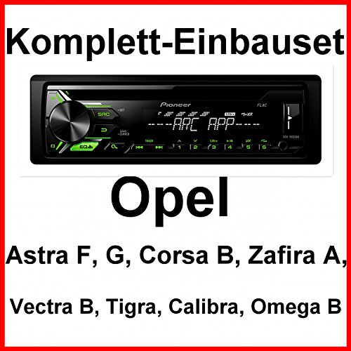 Komplett-Set Opel Astra F G Corsa B Zafira A DEH-1900UBG Autoradio CD USB MP3