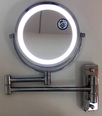 Schminkspiegel LUXUS LED Kosmetikspiegel Spiegel Wandspiegel Normal + 10Fach