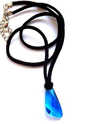 H2o necklace season 3. Blue Swarovski Crystal pendant. H20 Just add water locket