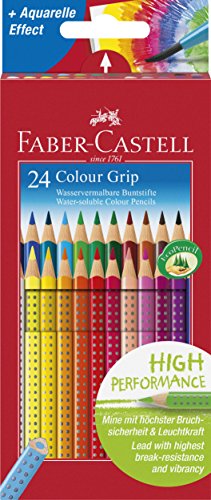 Faber-Castell 112424 Farbstift Colour Grip Kartonetui 24er