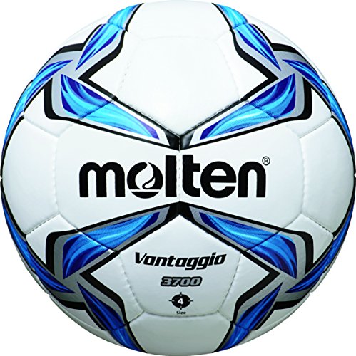 molten Fußball F4V3700, Weiß/Blau/Silber, 4, F4V3700