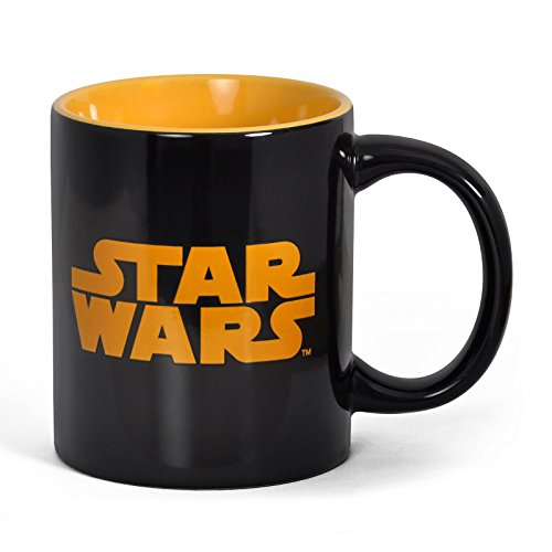 Star Wars Logo Tasse Kaffebecher lizenziert 300 ml spülmaschinengeeignet schwarz