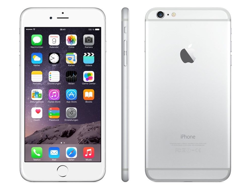 Apple iPhone 6 Plus - 64GB - Silber / Silver - (Ohne SIM-Lock) - WOW - Händler
