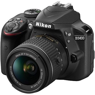 Nikon D3400 DSLR Kamera + AF-P 18-55mm VR Objektiv kit - Neu