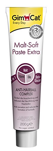 GimCat Malt-Soft Paste Extra / Ballaststoffreicher Katzensnack mit Anti-Hairball Effekt