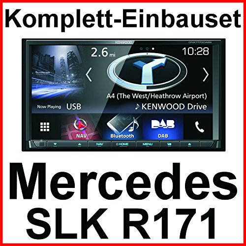 Komplett-Set Mercedes SLK R171 Kenwood DNX-7170DABS Navigation CD DVD Bluetooth Carplay Android Auto USB MP3 Digitalradio Autoradio