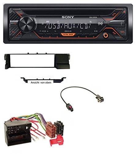 Sony CDX-G1201U MP3 CD 1DIN USB AUX Autoradio für BMW 3er E46 (Profiversion Quadlock)