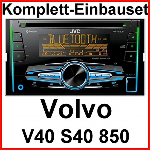 Komplett-Set Volvo S40 V40 850 JVC KW-R920BT Bluetooth CD USB AUX MP3 Autoradio 2-DIN