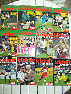 Kicker Fußball Almanach Buch Sammlung Konvolut 90er 2000er Fußballlexikon