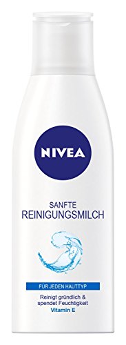 NIVEA 4er Pack Sanfte Reinigungsmilch, 4 x 200 ml Flasche