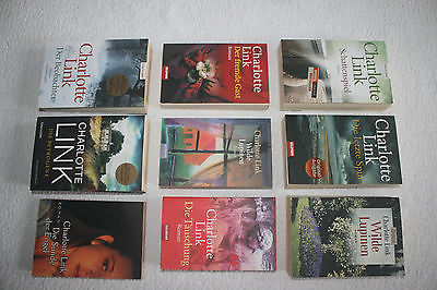 9 St. Bücher Taschenbücher Roman  von Autor Charlotte Link Verlag Goldmann neuw.