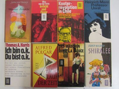 132 Bücher Taschenbücher rororo Verlag bis Seriennummer 8000