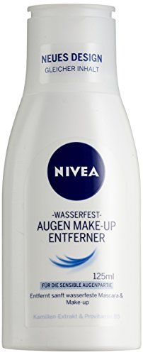 NIVEA Augen Make-Up Entferner  für wasserfestes Make-Up, 125 ml Flasche
