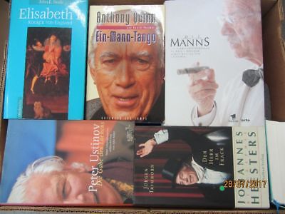 35 Bücher Biografie Biographie Memoiren Autobiografie Lebenserinnerung Paket 1