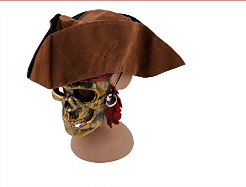 Fluch der Karibik Jack Sparrow Hut Mütze Halloween Kostüm Fasching Karneval Horror Einheitsgröße thematys®