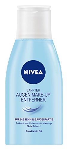 NIVEA Sanfte Augen Make-Up Entferner Lotion für wasserlösliche Mascara und Make-Up, 125 ml Flasche