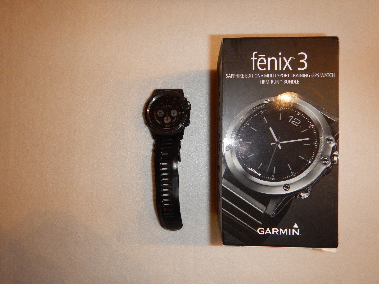 Garmin Fenix 3  Sapphire Edition HRM-Run Bundle OVP 