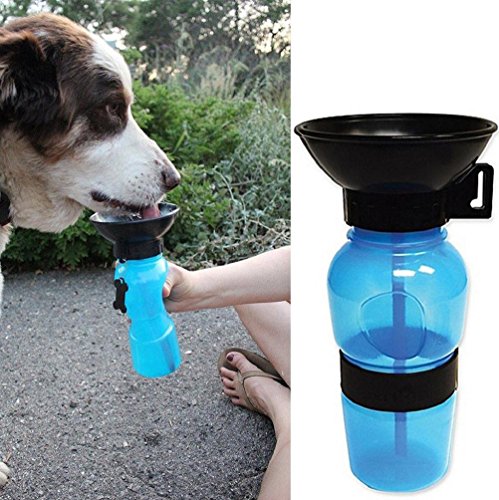 Tuopuda Hund Wasserflasche Unterwegs Reise Trinkflasche für Hunde Haustier Trinkflasche Pet Dog Travel Water Bowl Bottle