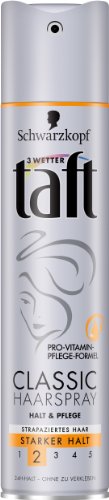 Drei Wetter Taft Classic Haarspray, starker Halt, 2er Pack (2 x 250 ml)