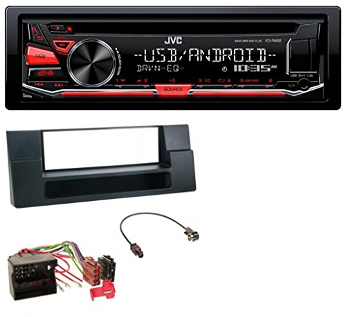 JVC KD-R482 MP3 AUX USB CD 1DIN Autoradio für BMW X5 E53 5er E39 Quadlock Ablagefach