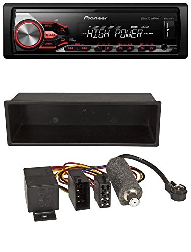 Pioneer MVH-280FD USB 1DIN MP3 AUX Autoradio für VW Polo T4 Passat Golf (98-04)