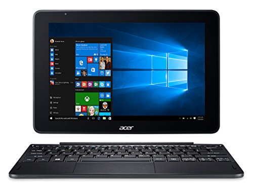 Acer Switch One 10 S1003 – 19za Ersatzteil 2 in 1, Display-10.1 IPS HD, Prozessor Intel Atom x5-z8350, 2 GB DDR3 RAM, 64 GB eMMC, Grafik Intel HD Graphics, Schwarz