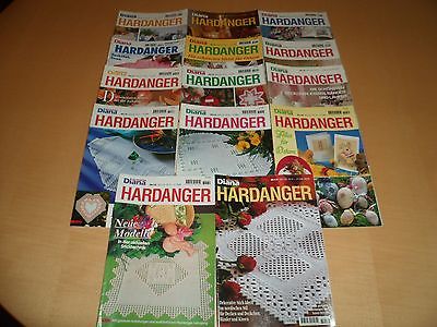 14 x Stick Zeitschriften Hardanger  Diana Special / Kleine Diana kompl. -.lesen