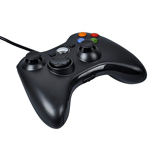 Stoga Kabelgebundene USB Gamepad Controller für MICROSOFT Xbox 360 PC Windows7 XP-schwarz