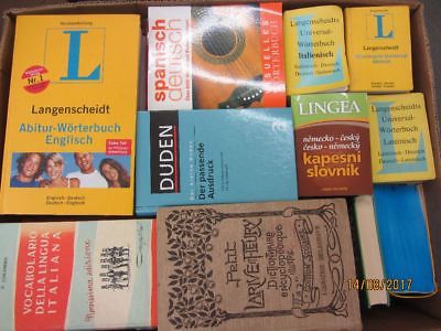 57 Bücher Wörterbücher verschiedene Sprachen verschiedene Fachthemen