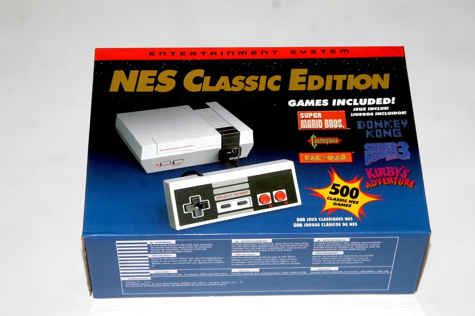 Entertainment System Mini Classic 500 Games in 1 Retro Console Nintendo NES SNES