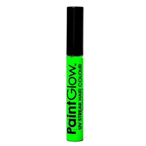 paintglow UV Neon Streak Haar Farbe, Neon Grün 15 ml