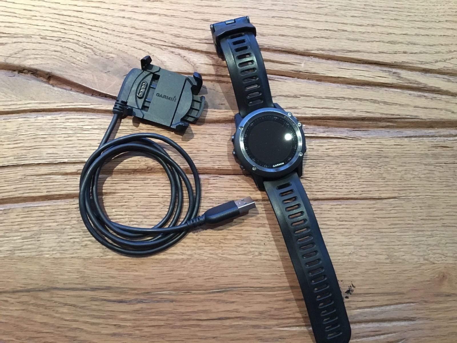 Garmin Fenix 3 GPS Sportuhr schwarz/grau mit schwarzem Sportarmband
