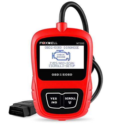 FOXWELL OBD2 Diagnosegerät Scanner OBDII/EOBD Code Fahrzeug Auto Werkzeug Auto Motor Fehler Code Reader (Foxwell NT200)