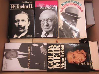 33 Bücher Biografie Biographie Memoiren Autobiografie Lebenserinnerung Paket 3