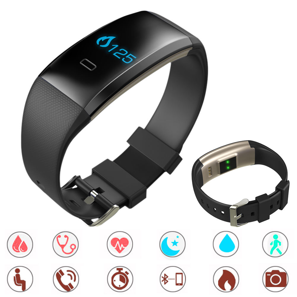 Smart Watch Pulsuhr Blutdruck Sport Fitness Tracker Schrittzähler Heart Rate Uhr