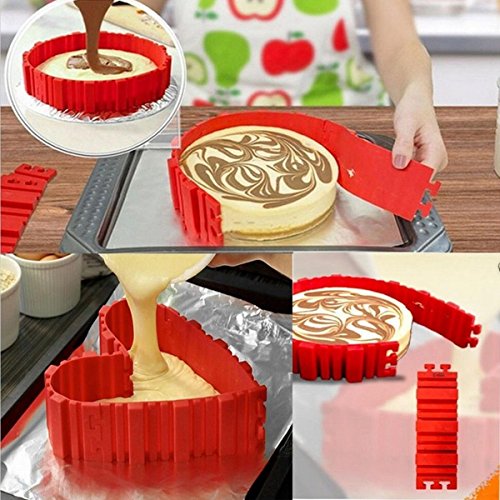 Dreamerd 4PCS Kuchen Backen Form Kuchen Pan Flexible Silikon Kuchen Making Bake Schlange DIY Kuchen Dessert Bake Ware Form