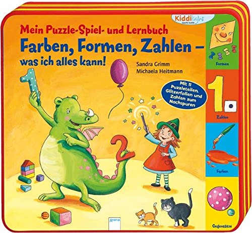 Mein Puzzle- Spiel- und Lernbuch: Farben, Formen, Zahlen - was ich alles kann! (Kiddilight)