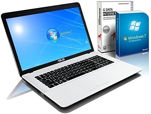 ASUS F751M (17,3 Zoll) Notebook (Intel N2940 Quad Core 4x2.25 GHz, 8GB RAM, 1000GB S-ATA HDD, Intel HD Graphic, HDMI, Webcam, USB 3.0, WLAN, DVD-Brenner, Windows 7 Professional 64 Bit) #4893