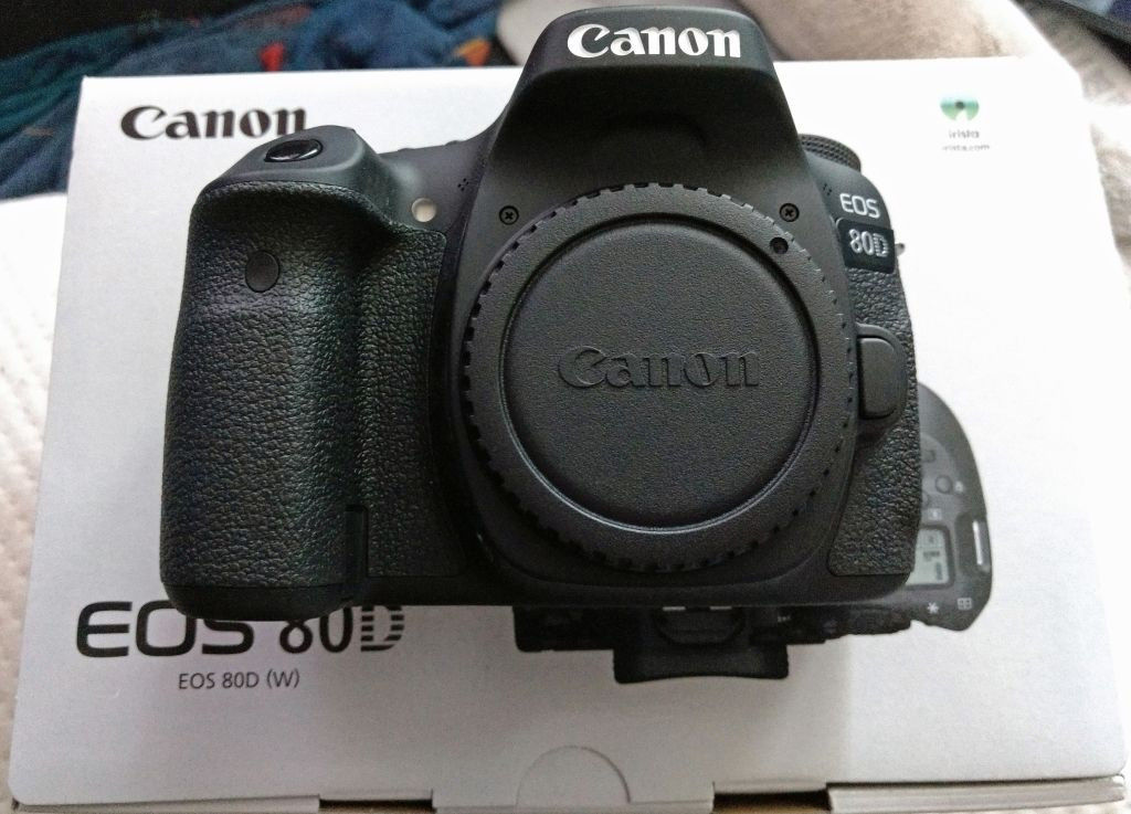 Canon EOS 80D 24.2 MP SLR-Digitalkamera - Schwarz (Nur Gehäuse) ca. 4 Monate alt