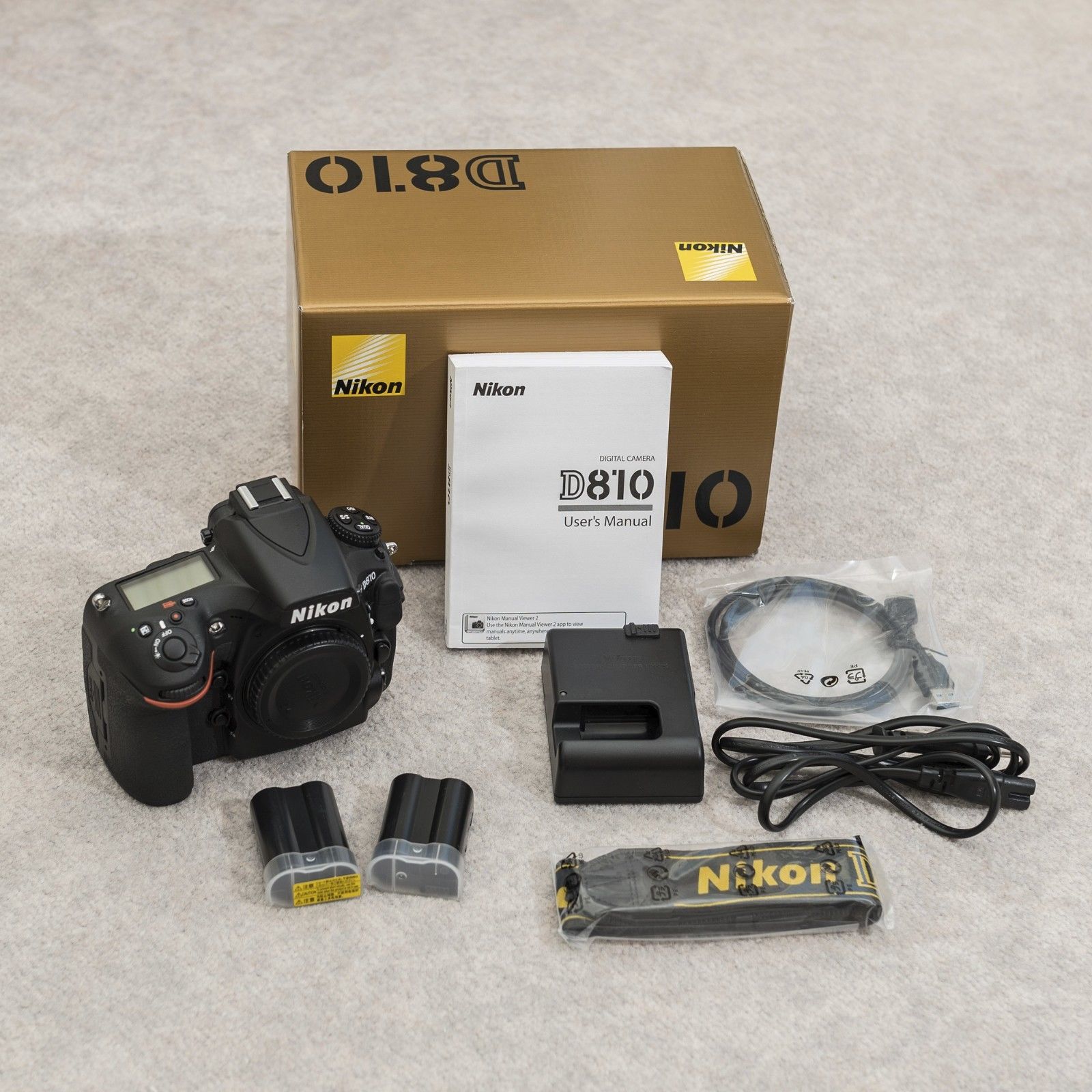 Nikon D810 36.3MP DSLR ca. 27.000 Auslösungen - Schwarz (Nur Gehäuse)