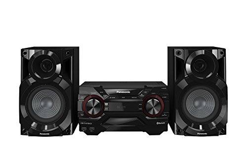 Panasonic SC-AKX200E-K Kompaktes CD Musiksystem (Bluetooth, Radio Tuner (FM/AM), 2x USB, AUX-IN, DJ Jukebox, 400 Watt RMS) schwarz